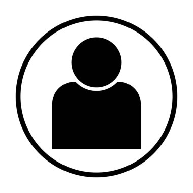 Circle'da insan vektör simgesi 