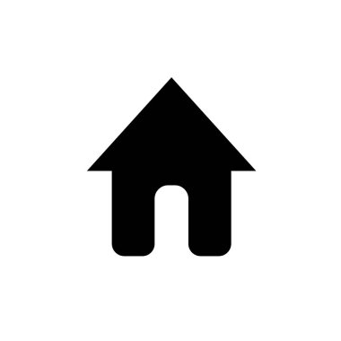 Ev simgesi vektör, web sitesi ui veya uygulama ui için Ana simge