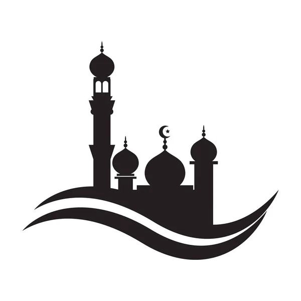 Mesquita ícone vetor Ilustração modelo de design. mesquita Ícone Sy — Vetor de Stock