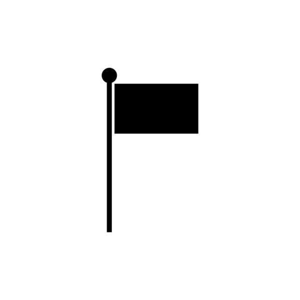 Flag - icona vettoriale nera — Vettoriale Stock