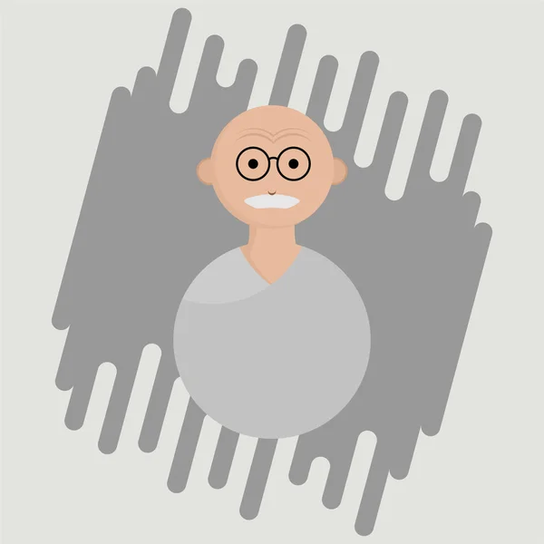 Icône Des Personnes Âgées Vecteur Dessin Animé Des Personnes Âgées — Image vectorielle