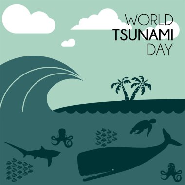 Dünya Tsunami Günü, deniz kıyısı ve deniz yaşamı görünür