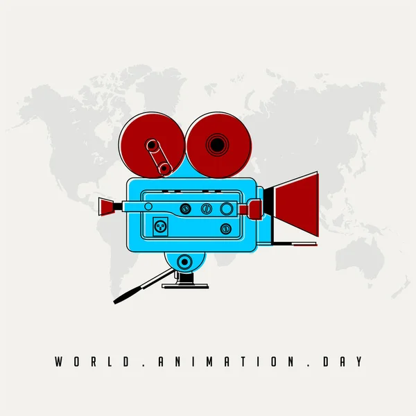 Journée mondiale de l'animation — Image vectorielle