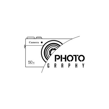 Kamera Fotoğrafı Simge Logosu Tasarımı