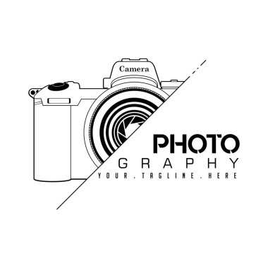 Kamera Fotoğrafı Simge Logosu Tasarımı