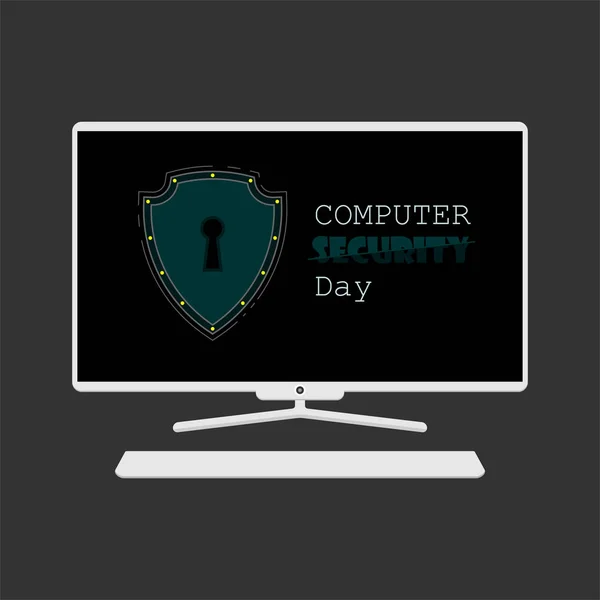 Día de seguridad informática — Archivo Imágenes Vectoriales