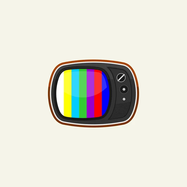 Вінтажне класичне телебачення для шаблону — стоковий вектор