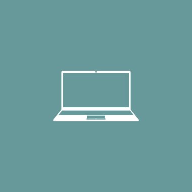 Defterin Vektör Simgesi. Bilgisayar simgesi tasarımı veya bilgisayar becerisi tasarımı için iyi bir şablon.