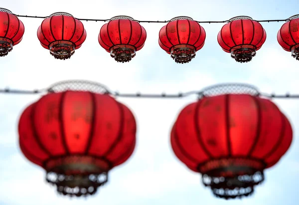 Kinesiska Lanternor Birmingham China Town — Stockfoto