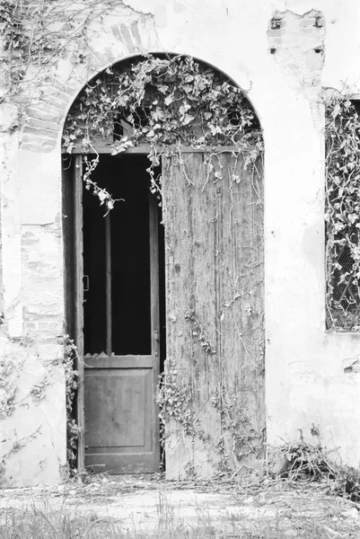 Vintage Open Door — Stockfoto