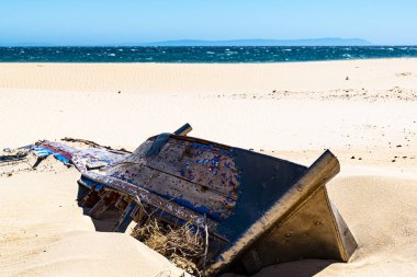 ahşap ve metal kum ve hava