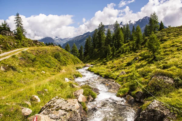 Arroyos en los Alpes del Tirol del Sur once — Foto de Stock