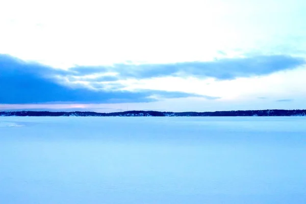 Wintery Blue Cold Void — Stock Photo, Image