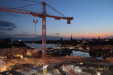 İnşaat alanında turna.