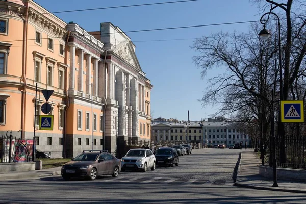 San Petersburgo Rusia Abril 2019 Vista Del Castillo Mikhailovsky Desde — Foto de Stock