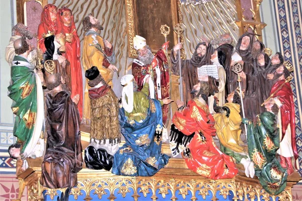 2013年1月 チェコ プラハ プラハ寺院におけるキリストと聖徒との彫刻作品 — ストック写真