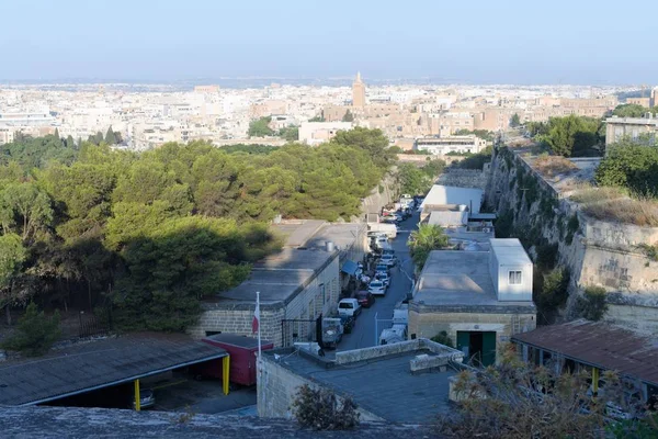 Флориана Мальта Август 2019 Года Вид Стены Улицу Городской Пейзаж — стоковое фото