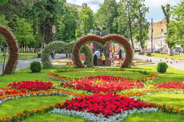 Rusia Yaroslavl Julio 2020 Hermoso Parque Infantil Parque Dedicado Amor — Foto de Stock