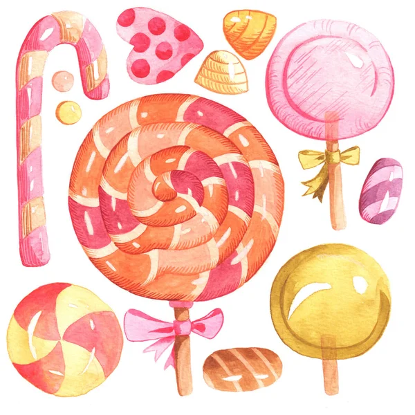Lolipop el boyaması suluboya seti