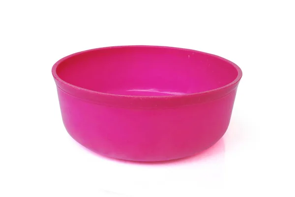 배경에 분홍색 그릇입니다 클리핑 — 스톡 사진