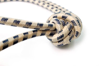 Beyaz arka planda elastik kayış.