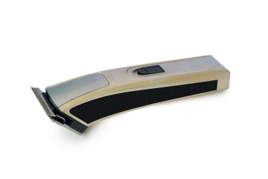 Beyaz arka planda saç makası kablosuz. Kırpma Yolu ile.