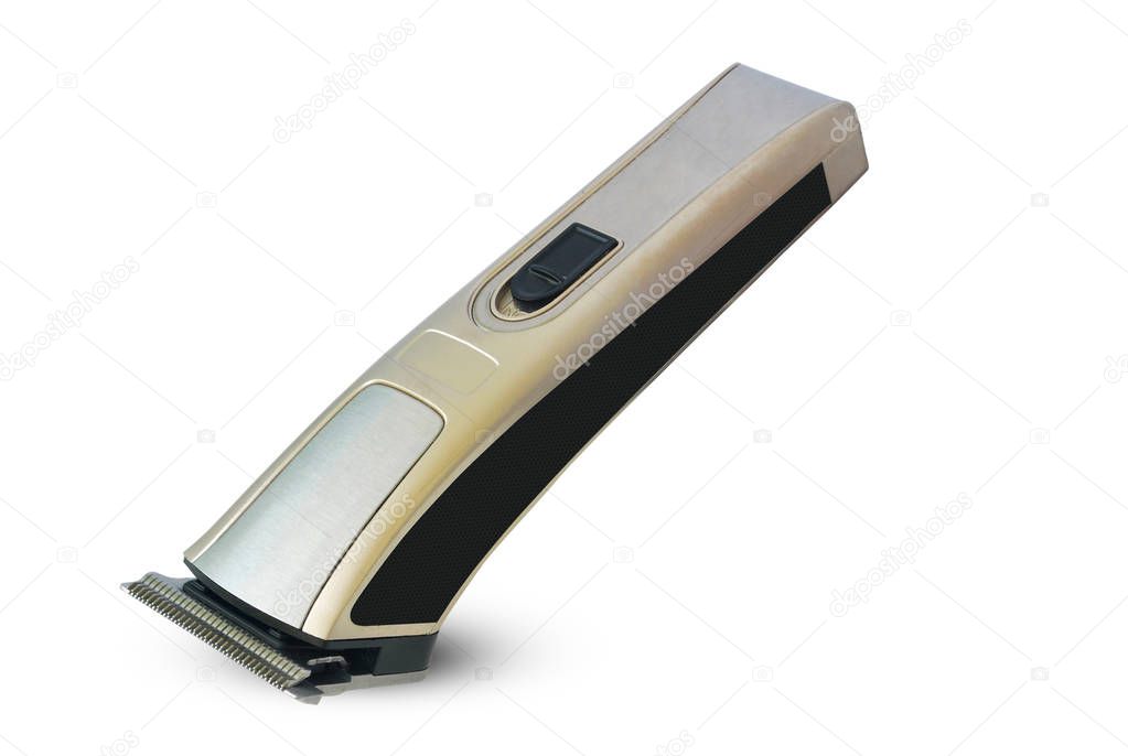 Hair clipper wireless on white background.With Clipping Path.