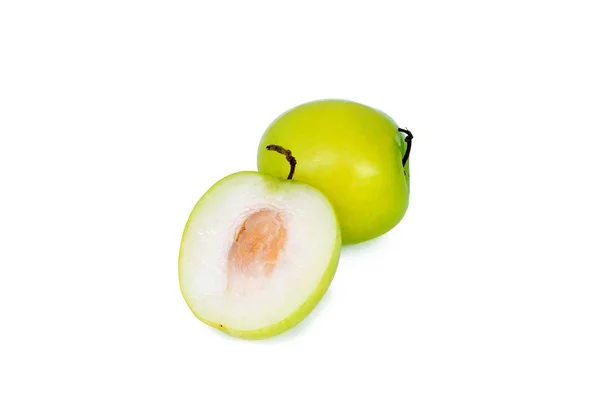 Pomme de singe thaïlandaise sur fond blanc. Avec Clipping Path . — Photo