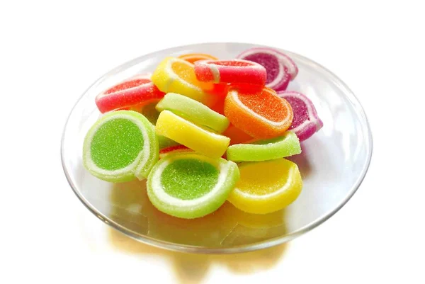 Multi Colored Jelly Fruit Flavor Combined — Stock Photo, Image