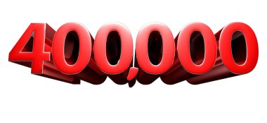 Beyaz arka planda izole edilmiş 400.000 kırmızı resim. (Kırpma Yolu ile).