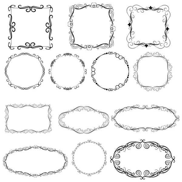 Dekoratif çerçeve kümesi.