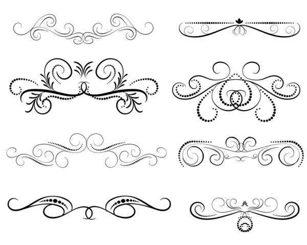 Dekoratif florish bölücüler, sınırlar kümesi