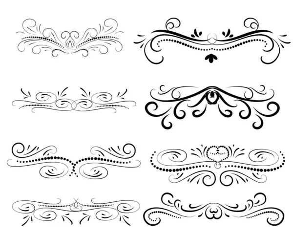 Dekoratif florish bölücüler, sınırlar kümesi