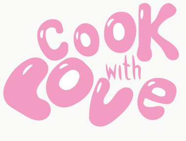 Pembe harfler. Sevgiyle pişir.