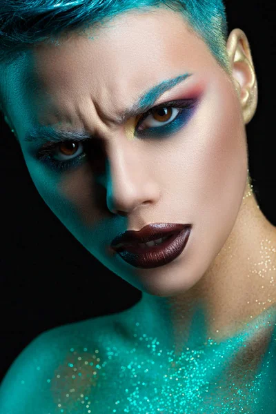 Lyx kväll part makeup — Stockfoto