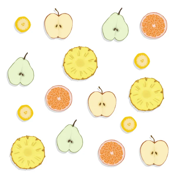 Fruit Set Illustration Summer — Stock Photo, Image