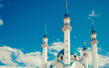 Kul Sharif mosque in Kazan against the sky