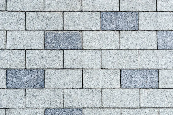 Gray paving slab rectangular with two shades — Stock Photo, Image