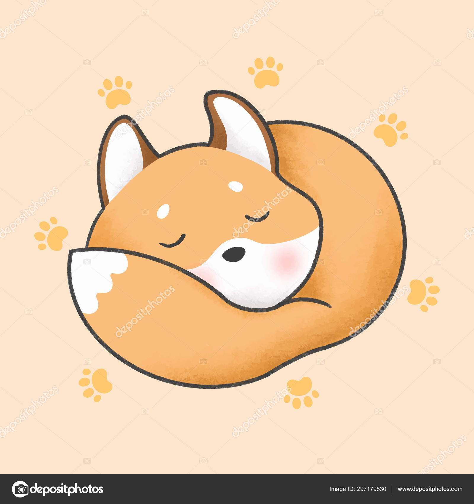 Desenhos Animados Desenhados à Mão De Fox Clipart PNG , Pintado à