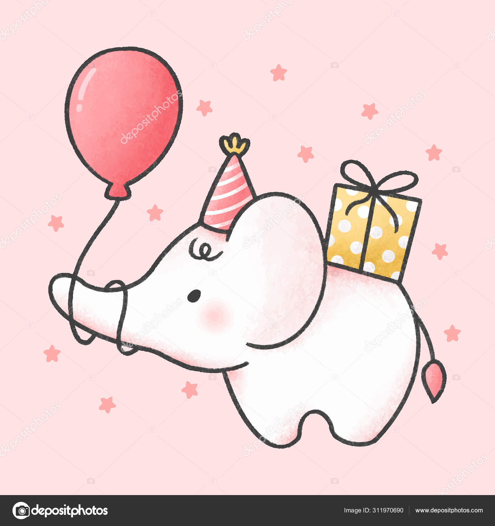 Featured image of post Baby Elephant Drawing With Balloon - Download 840+ royalty free baby elephant balloon vector images.