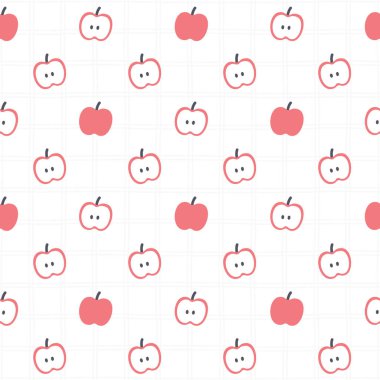 Elma pürüzsüz arkaplan yineleyen desen, duvar kağıdı arkaplan, şirin pürüzsüz desen arkaplan