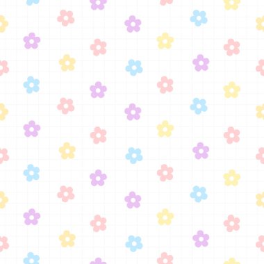 Şirin, küçük çiçekler kusursuz arkaplan tekrarlayan desen, duvar kağıdı arka plan, şirin, pürüzsüz desen arka plan