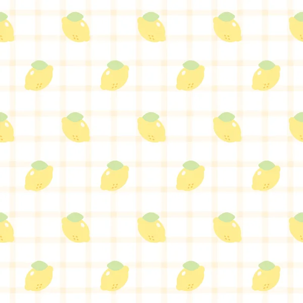 레몬물기 귀여운 귀여운 실없는 — 스톡 벡터