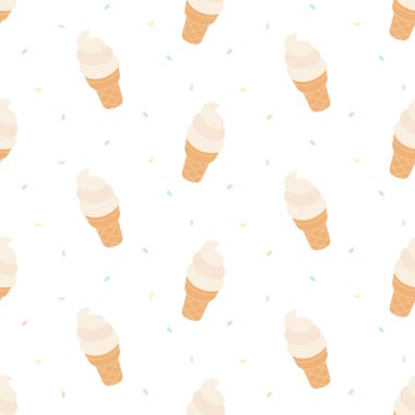 Dondurma pürüzsüz arkaplan yineleyen desen, duvar kağıdı arka plan, şirin pürüzsüz desen arka plan