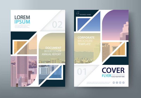 шаблон оформления брошюры годового отчета, брошюра, шаблоны обложек презентаций, макет формата А4
