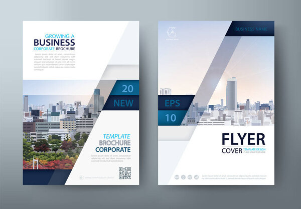 Дизайн листовки, презентация обложки листовки, вектор шаблона обложки книги, макет в размере А4.