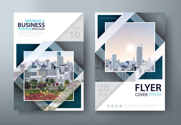 Вектор дизайна брошюры ежегодного отчета, презентация обложки брошюры, обложка книги. макет в размере A4.