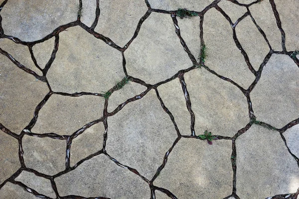 Rustic concrete block pavement background — Stock Photo, Image