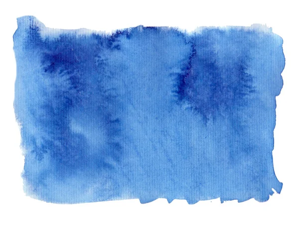 Acquerello astratto sfondo in colore blu — Foto Stock
