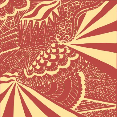 Kırmızı renklerde karalamalar ile vektör deseni